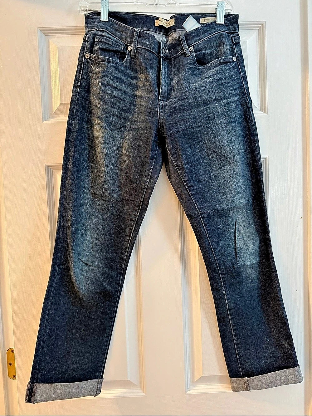 Banana Republic Premium Denim Straight Leg Jeans Blue Waist 27